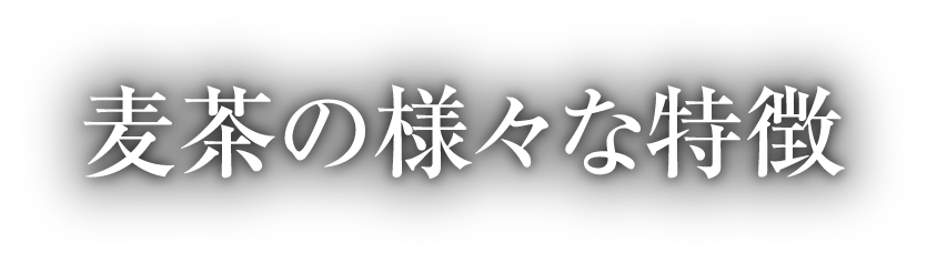 麦茶の様々な特徴